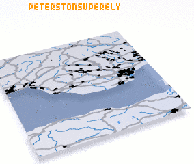 3d view of Peterston-super-Ely