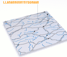 3d view of Llanarmon-Mynydd-mawr