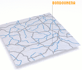 3d view of Bondouména