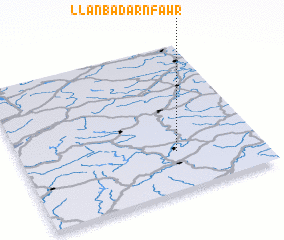 3d view of Llanbadarn-fawr