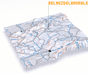 3d view of Bélmez de la Moraleda