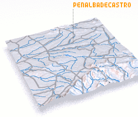 3d view of Peñalba de Castro