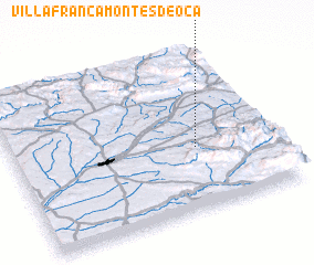 3d view of Villafranca-Montes de Oca