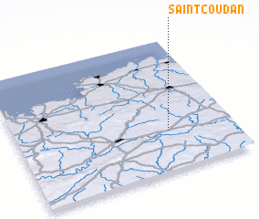 3d view of Saint-Coudan