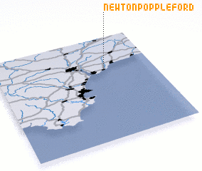 3d view of Newton Poppleford