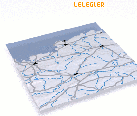 3d view of Le Léguer