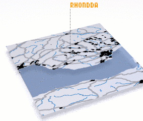 3d view of Rhondda