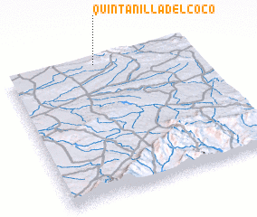 3d view of Quintanilla del Coco