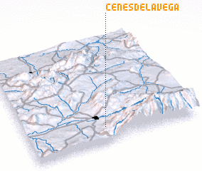 3d view of Cenes de la Vega