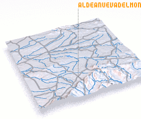 3d view of Aldeanueva del Monte