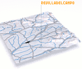 3d view of Revilla del Campo