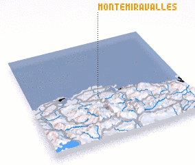 3d view of Monte Miravalles