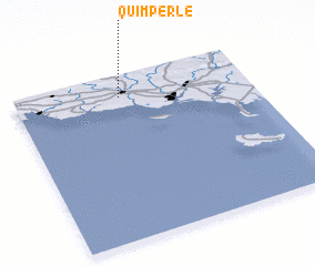 3d view of Quimperlé