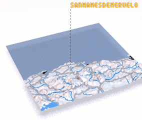 3d view of San Mamés de Meruelo