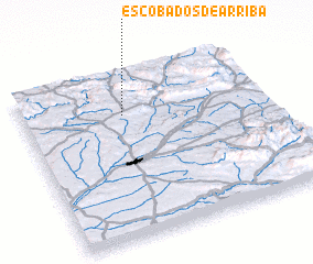 3d view of Escóbados de Arriba