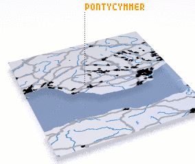3d view of Pont y Cymmer