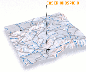 3d view of Caserío Hospicio