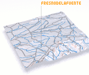 3d view of Fresno de la Fuente