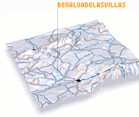 3d view of Benalúa de las Villas