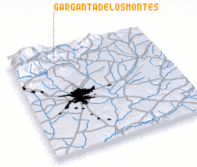 3d view of Garganta de los Montes