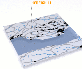 3d view of Kenfig Hill