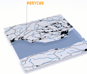 3d view of Pen-y-cae