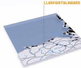 3d view of Llanfair Talhaiarn