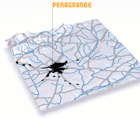 3d view of Peña Grande