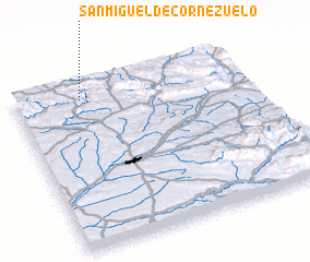 3d view of San Miguel de Cornezuelo