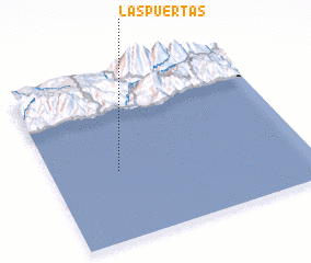 3d view of Las Puertas