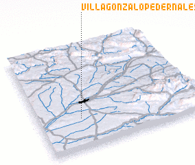 3d view of Villagonzalo-Pedernales