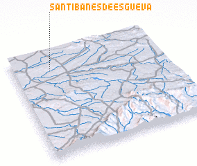 3d view of Santibáñes de Esgueva