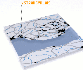 3d view of Ystradgynlais