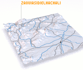 3d view of Zaouia Sidi el Hach Ali