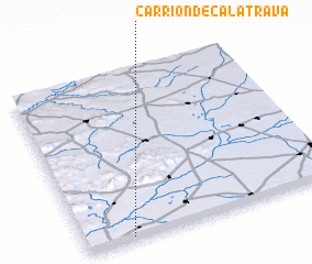 3d view of Carrión de Calatrava