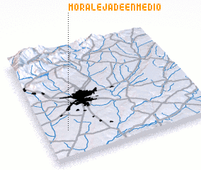 3d view of Moraleja de Enmedio