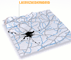 3d view of Las Rozas de Madrid