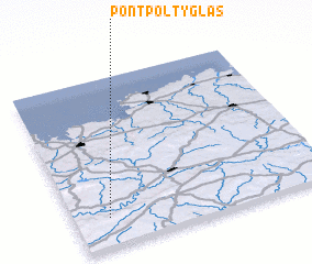 3d view of Pont-Pol-ty-glas