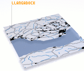 3d view of Llangadock