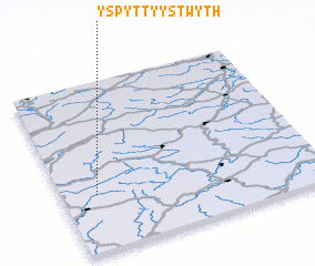 3d view of Yspytty-Ystwyth