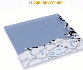 3d view of Llanbedr-y-cennin