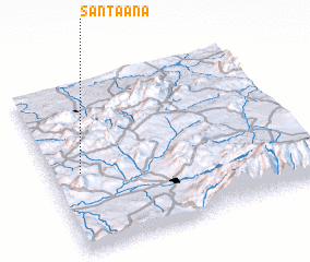 3d view of Santa Ana