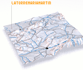 3d view of La Torre María Martín