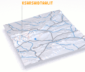 3d view of Ksar Saïd Taalit