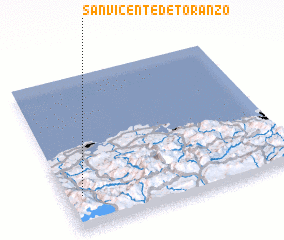 3d view of San Vicente de Toranzo