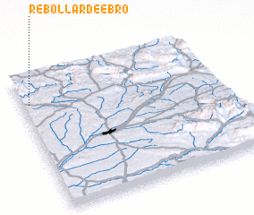 3d view of Rebollar de Ebro