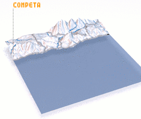 3d view of Cómpeta