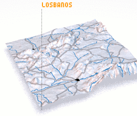 3d view of Los Baños