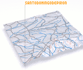 3d view of Santo Domingo de Pirón