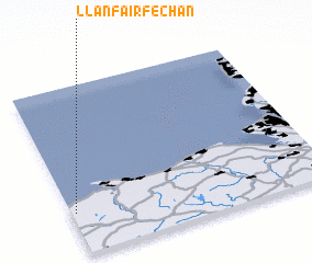 3d view of Llanfairfechan